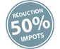 credit reduction impot de 50%
